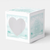 Ballotins Winter Christmas Heart Window Favor Box (Verso)