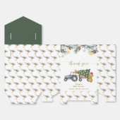 Ballotins Winter Flower X'mas Tree Tractor Bear Baby Shower  (Déplié)