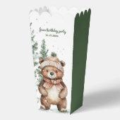 Ballotins Winter Green Bear Birthday Party Woodland (Verso)