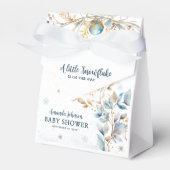 Ballotins Winter Little Snowflake Baby Shower Favor Box (Verso)