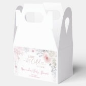 Ballotins Winter Pastel Pink Snowflake Sleigh Baby Shower (Ouvert)