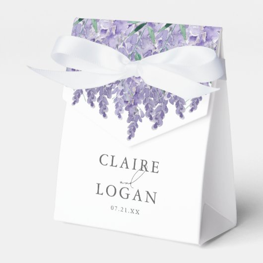 Ballotins Wisteria Dusty Purple Mariage d'aquarelle (Verso)