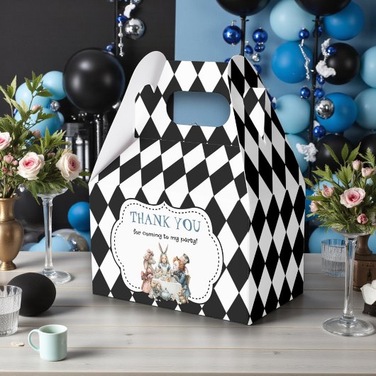 Ballotins Wonderland with Black White Diamonds Birthday