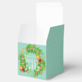 Ballotins Wreath Holly Jolly Famille Lumière Turquoise (Ouvert)