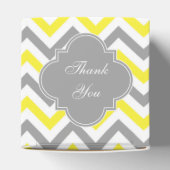 Ballotins Yellow Dk Gray White LG Chevron Gray Nom Monogram (Haut)