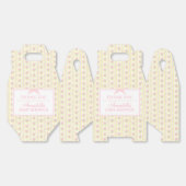 Ballotins Yellow Fancy Floral Baby Shower Gable Favor (Déplié)