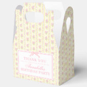 Ballotins Yellow Fancy Floral Birthday Party Gable Favor (Ouvrir)