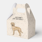 Ballotins Yellow Labrador Retriever Chien Anniversaire de en (Verso)