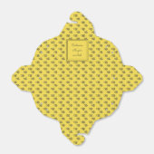 Ballotins Yellow Summer Bees Motif Texte personnalisé (Déplié)