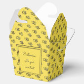 Ballotins Yellow Summer Bees Motif Texte personnalisé (Ouvert)