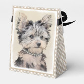 Ballotins Yorkshire Terrier Puppy Peinture Chien original (Arrière)