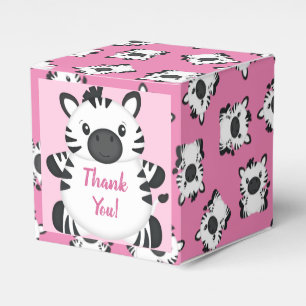 Ballotins Zebra Baby shower Safari Rose Girl