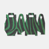Ballotins Zebra Black et Green Print (Déplié)