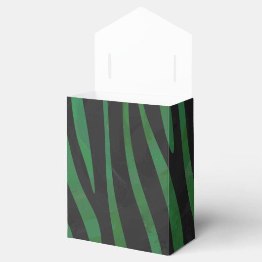Ballotins Zebra Black et Green Print (Ouvert)