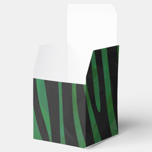 Ballotins Zebra Black et Green Print (Ouvert)