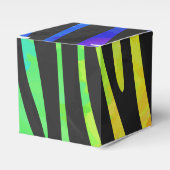 Ballotins Zebra Black et Rainbow Print (Verso)