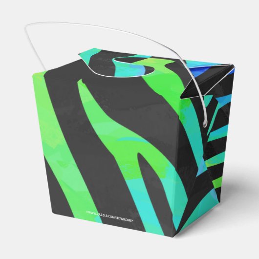 Ballotins Zebra Black et Rainbow Print (Arrière)