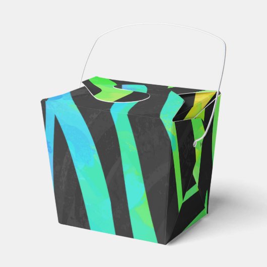 Ballotins Zebra Black et Rainbow Print (Verso)