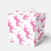 Ballotins Zebra Hot rose et blanc Silhouette (Arrière)