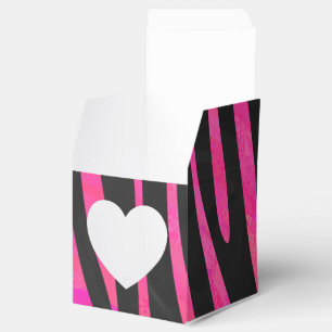 Ballotins Zebra noir et rose chaud