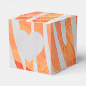 Ballotins Zebra Orange and White Print (Verso)