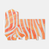 Ballotins Zebra Orange and White Print (Déplié)
