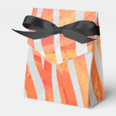 Ballotins Zebra Orange and White Print (Verso)