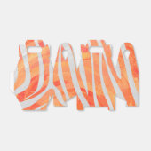Ballotins Zebra Orange and White Print (Déplié)
