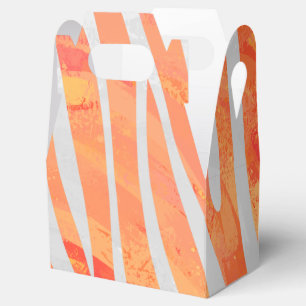 Ballotins Zebra Orange and White Print