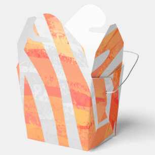 Ballotins Zebra Orange and White Print
