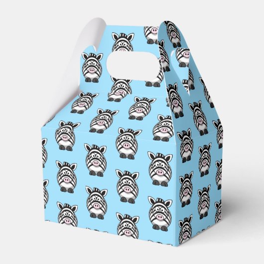Ballotins Zebra Party Favoriser Box (Verso)