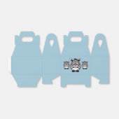 Ballotins Zebra Party Favoriser Box (Déplié)