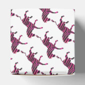 Ballotins Zebra Silhouette noir et rose chaud (Haut)