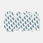 Ballotins Zèbre Noir et Bleu Silhouette (Déplié)