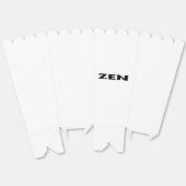 Ballotins Zen noir blanc boîtes à pop-corn (Déplié)