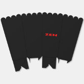 Ballotins Zen rouge noir boîtes pop-corn (Déplié)