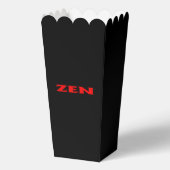 Ballotins Zen rouge noir boîtes pop-corn (Recto)