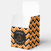 Ballotins Zigzags blancs d'orange noire d'Halloween (Ouvert)