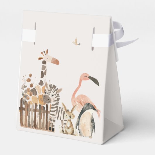 Ballotins Zoo Safari Nursery Animaux Baby shower (Arrière)