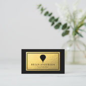 Ballotte à air chaud - Carte de visite à huile d'o (Debout devant)