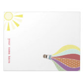 Ballotte à air chaud et bloc-notes personnalisé Su (Devant)