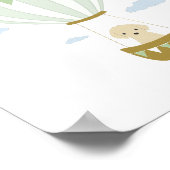 Ballotte à air chaud vert avec Poster de la pépini (Coin)