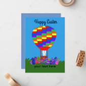 Ballotte de Pâques à air chaud #2-2 Carte de vacan (Devant/Arrière en situation)