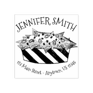 Ballpark Cheese Nacho Chips Snack Foodie Adres Rubberstempel