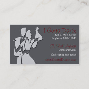 Ballroom Dance Instructor Visitekaartje