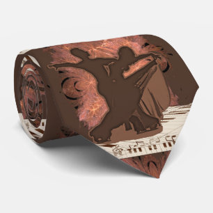 Ballroom Dance Waltz Couple op Piano Keys Music Stropdas