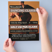 Ballroom Dancers, Dance Lesson Adverteren flyer (Hand)
