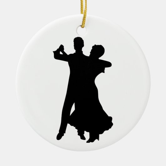 Ballroom Dancers Keramisch Ornament (Voorkant)