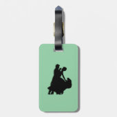 Ballroom Dancers Silhouette Bagagelabel (Achterkant verticaal)