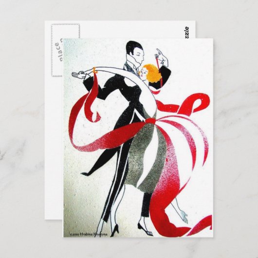 BALLROOM DANCING BRIEFKAART (Voorkant / Achterkant)